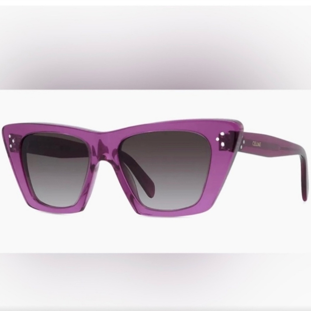 Celine Purple Cat-Eye Sunglasses